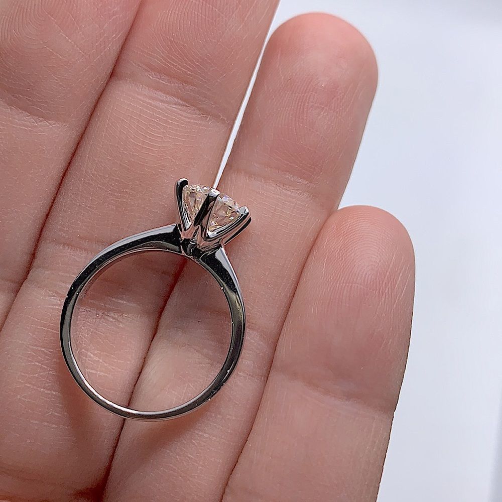 2.6 TCW CARAT ROUND BRILLIANT ENGAGEMENT RING - Picture 8 of 12